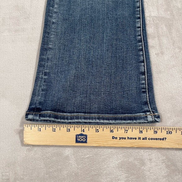 Liverpool Women's Jeans Hannah Crop Flare Denim Stretch Size 6_28 Blue - Picture 8 of 9